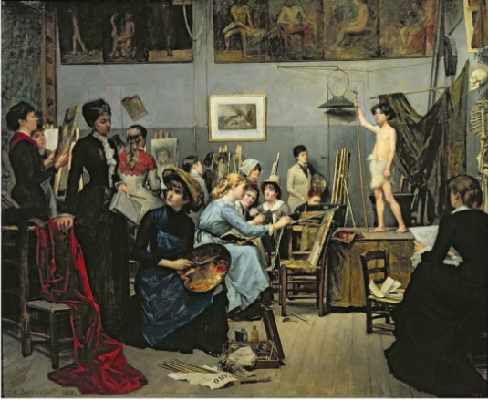 La Academia Julian, Marie Barshkitseff, 1881. Museo de BBAA de Dnipropetrovsk